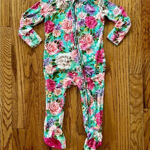 Posh Peanut Floral Footed One Piece